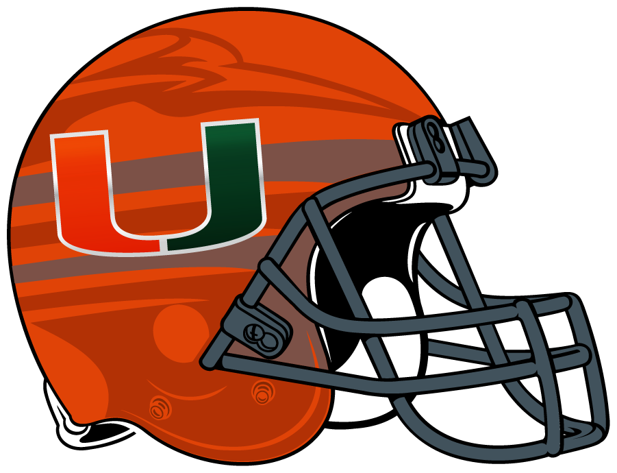 Miami Hurricanes 2014 Helmet Logo v2 diy iron on heat transfer Miami Hurricanes 2014 Helmet Logo v2 diy iron on heat transfer